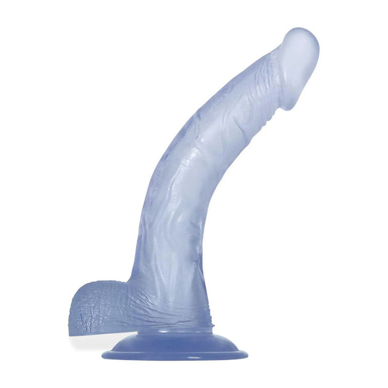 Adam & Eve Cool Curve Jelly Dong - Clear 21.6 cm Dong