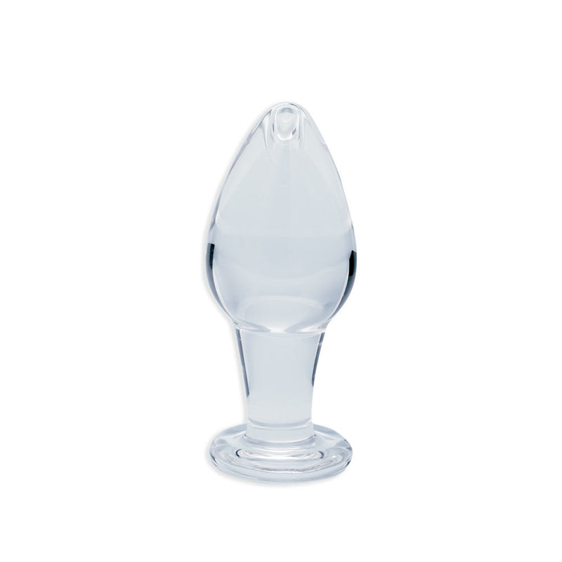 Clarity - Utopian Bud - Clear 8.9 cm Glass Butt Plug