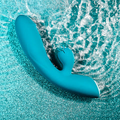 Evolved FIERCE FLICKER - Blue 19.5 cm USB Rechargeable Rabbit Flicker Vibrator