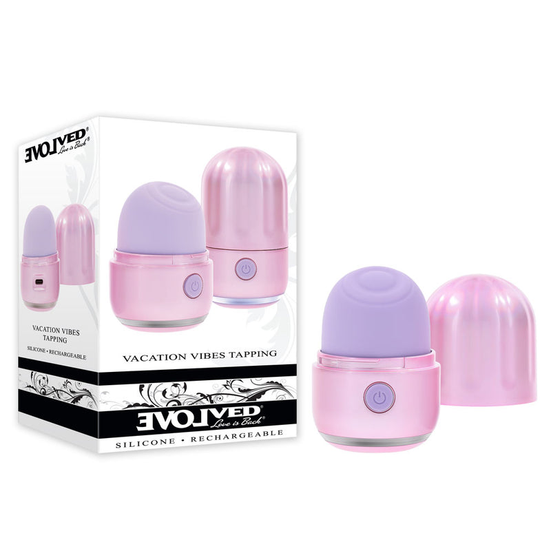 Evolved VACATION VIBES - TAPPING - Pink 8.5 cm USB Rechargeable Tapping Stimulator