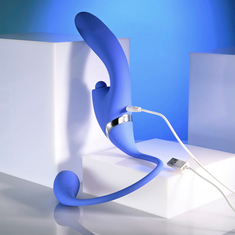 Evolved ALL IN - Purple USB Recahrgeable Triple Stimulating Vibrator