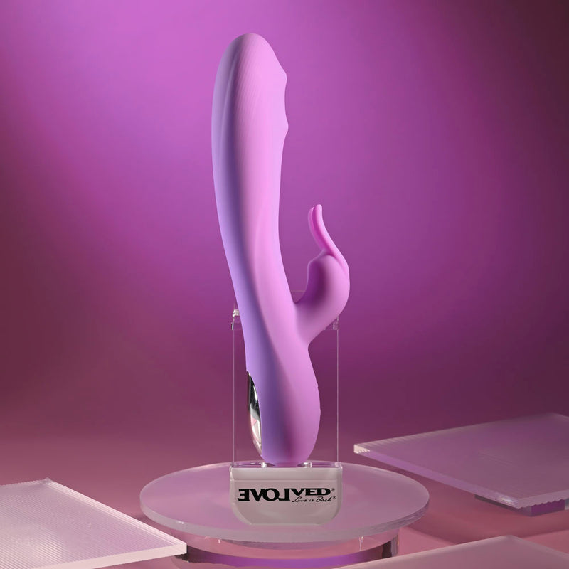 Evolved BEAD THE WAY - Pink 23.2 cm USB Rechargeable Rabbit Vibrator