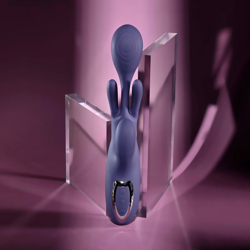 Evolved BOW DOWN - Purple USB Rechargeable Rabbit Vibrator