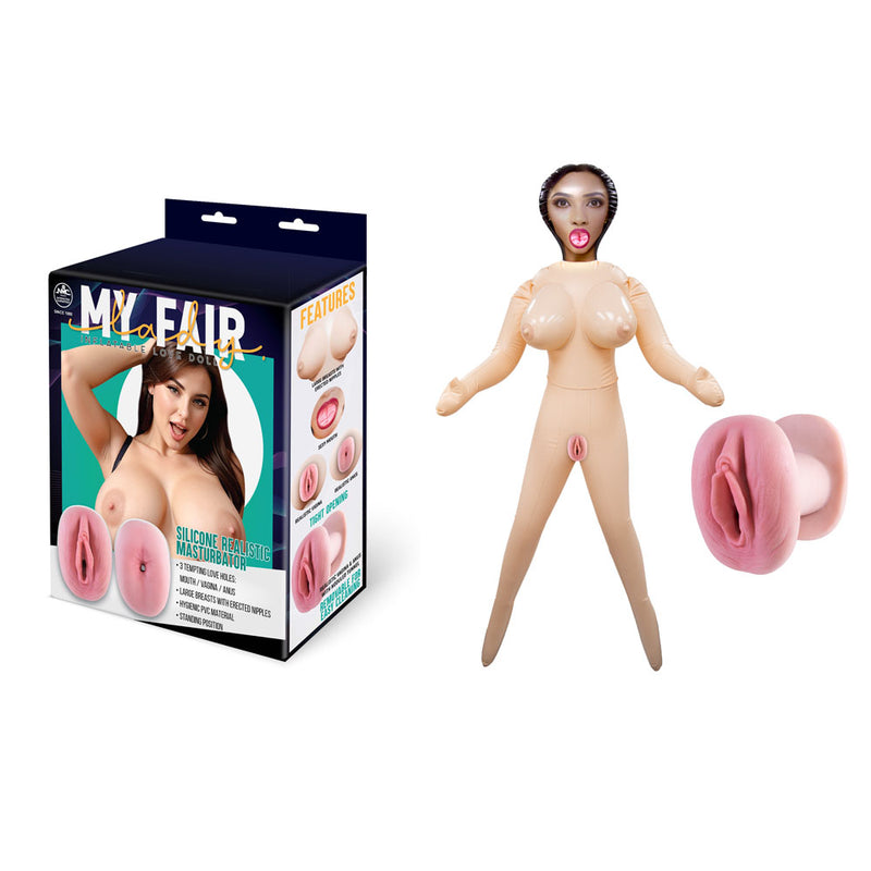 My Fair Lady - Inflatable Standing Love Doll with Realistic Holes