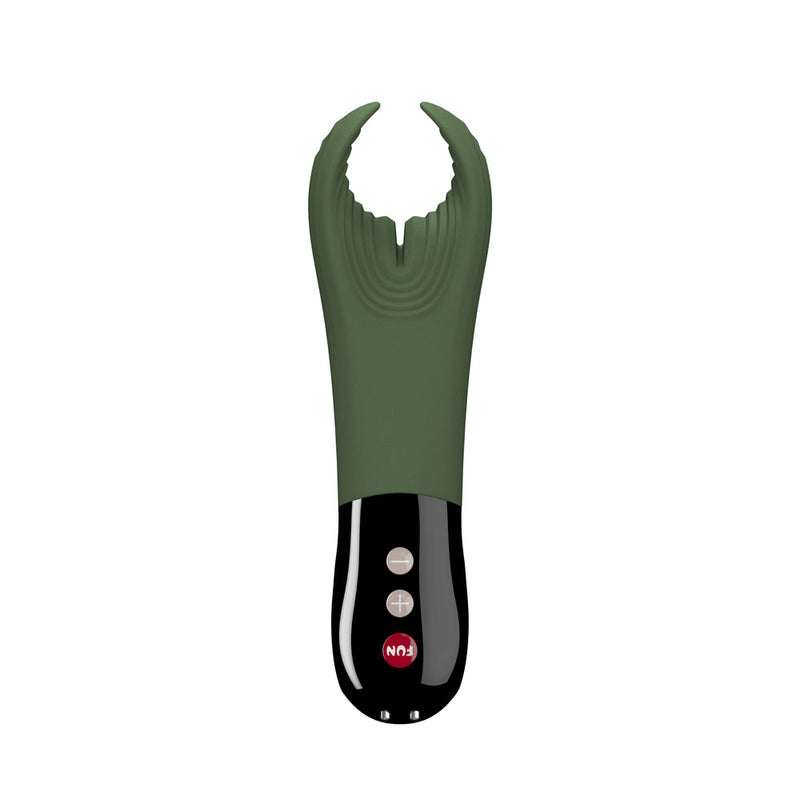Fun Factory MANTA moss green-black - Moss Green 18 cm USB Rechargeable Mens & Couples Vibrator