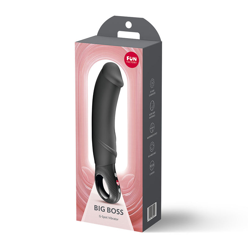 Fun Factory BIG BOSS Black - Black 22.9 cm USB-C Vibrator