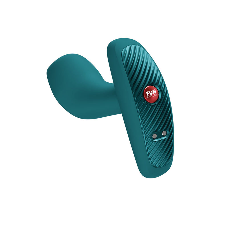 Fun Factory BOOTY VIBE Bottle Green - Bottle Green 9.7 cm USB-C Rechargeable Vibrating Anal Plug