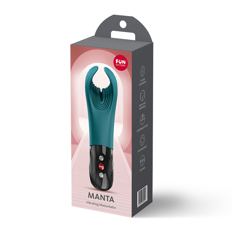 Fun Factory MANTA Bottle Green - Bottle Green USB-C Rechargeable Unisex Vibrator