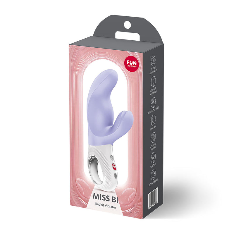 Fun Factory MISS BI Purple - Purple 17 cm USB-C Rechargeable Vibrator