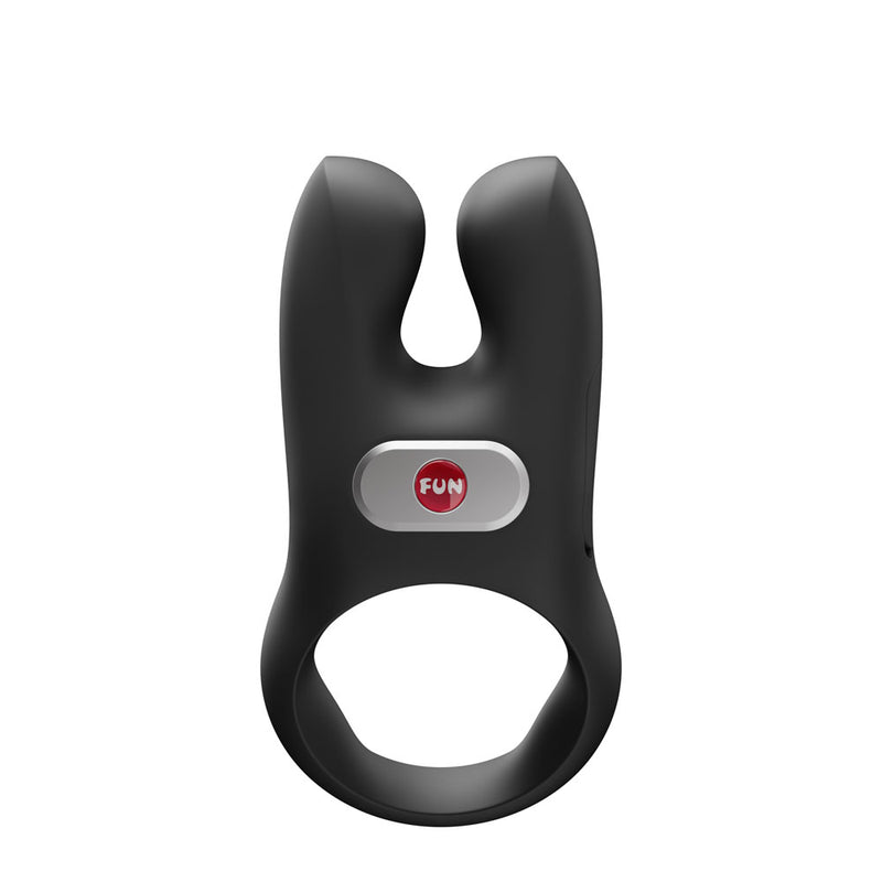 Fun Factory NOS PRO Black - Black USB-C Rechargeable Vibrating Cock Ring