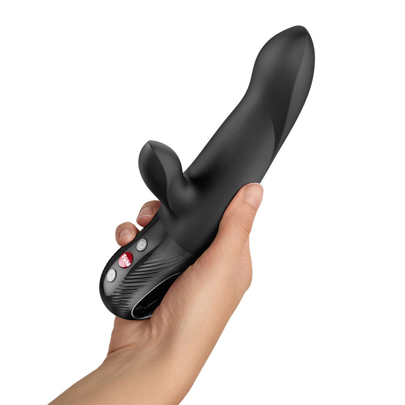 Fun Factory BI STRONIC ARC Black - Black 21.6 cm USB-C Rechargeable Thrusting Vibrator