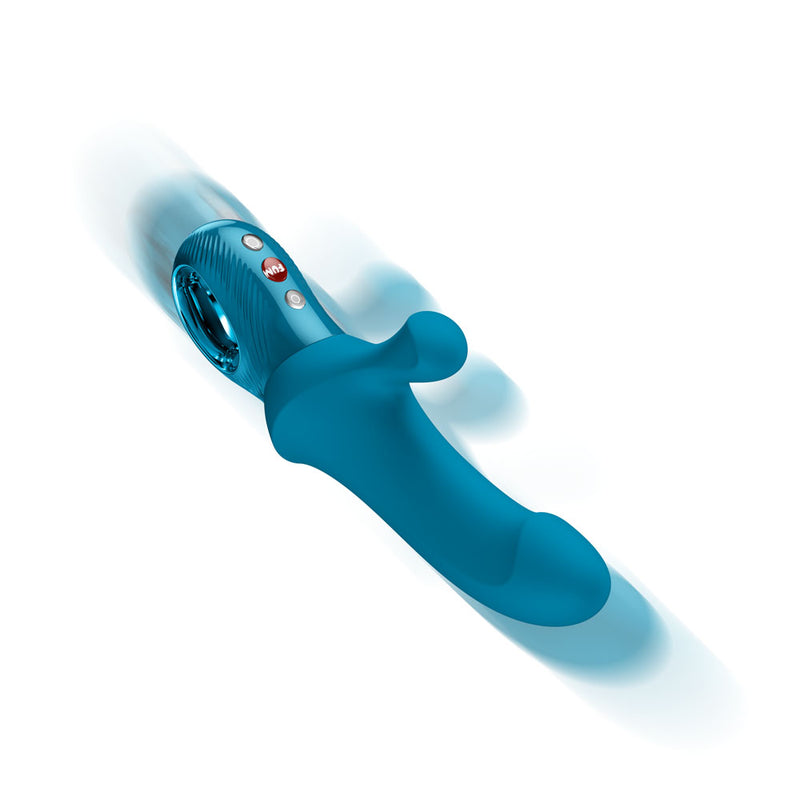 Fun Factory BI STRONIC CURVE Aquamarine - Aquamarine USB-C Rechargeable Thrusting Vibrator