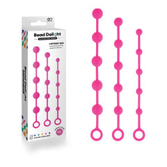 - Pink Anal Beads - Set of 3 Sizes