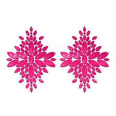 GLOW Fashion Pasties Set - Glow Pink Crystals