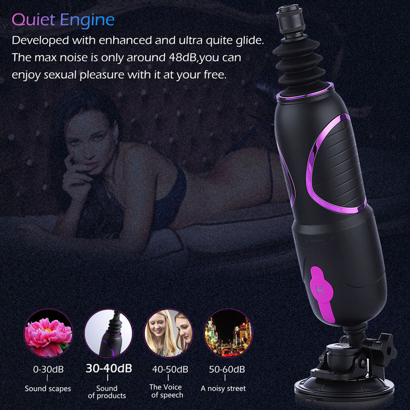 Hismith Pro Traveler 2.0 - Mains Powered Portable Sex Machine with App Control and Remote