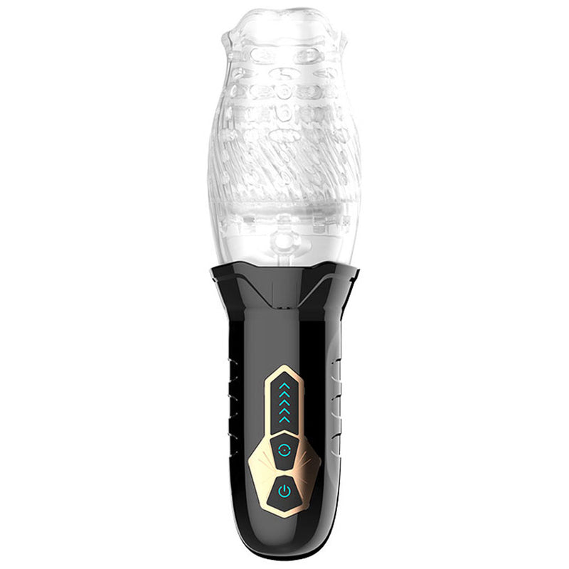 Adam & Eve Adam's Gawk Gawk - Clear USB Rechargeable Rotating Masturbator