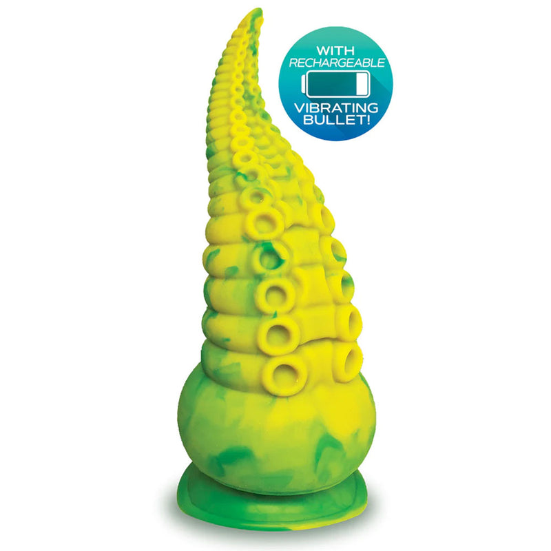 Alien Nation - Octopod - Yellow/Green 22.9 cm USB Rechargeable Vibrating Fantasy Dong