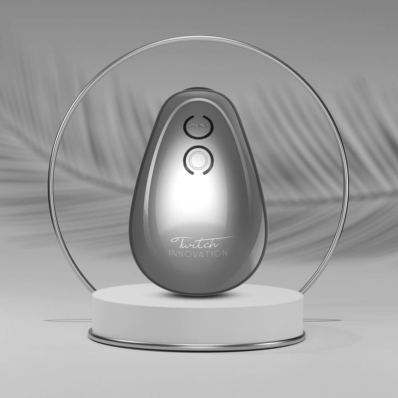 Twitch 1 - Silver - Silver USB Rechargeable Suction Vibrator