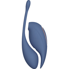 Twitch 2 - Blue - Blue US Rechargeable Suction Vibrator with Remote Vibrating Egg
