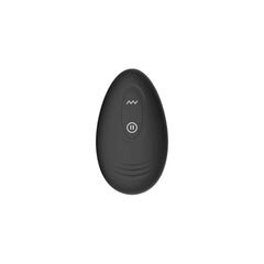 Adam & Eve OMEGA Vibrating Plug - Black 10 cm USB Rechargeable Vibrating Butt Plug with Remote