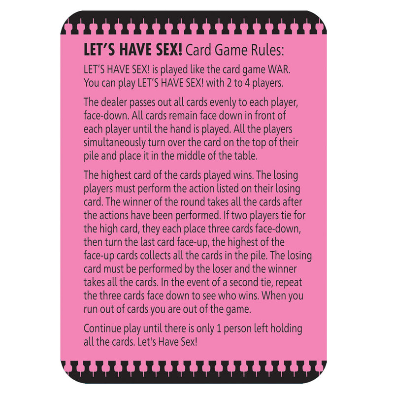 Let's Have Sex - Naughty Card Game
