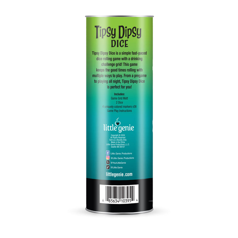 Tipsy Dipsy Dice - Drinking Game for Parties