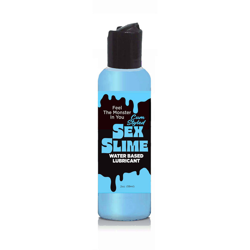 Sex Slime Cum Style Creature Lube - Blue 60 ml - Blue Cum Style Water Based Lubricant - 60 ml Bottle
