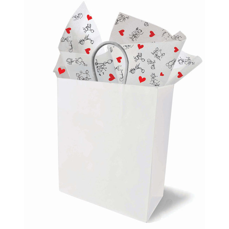 Naughty Stick Figure Tissue Paper Sheets - Novelty Decoration Sheets - 6 Pack