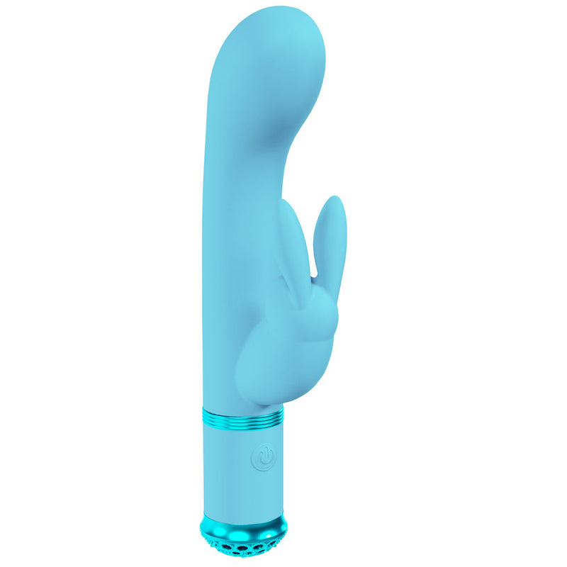 LOVELINE Belle - Blue - Blue 15.6 cm USB Rechargeable Rabbit VIbrator