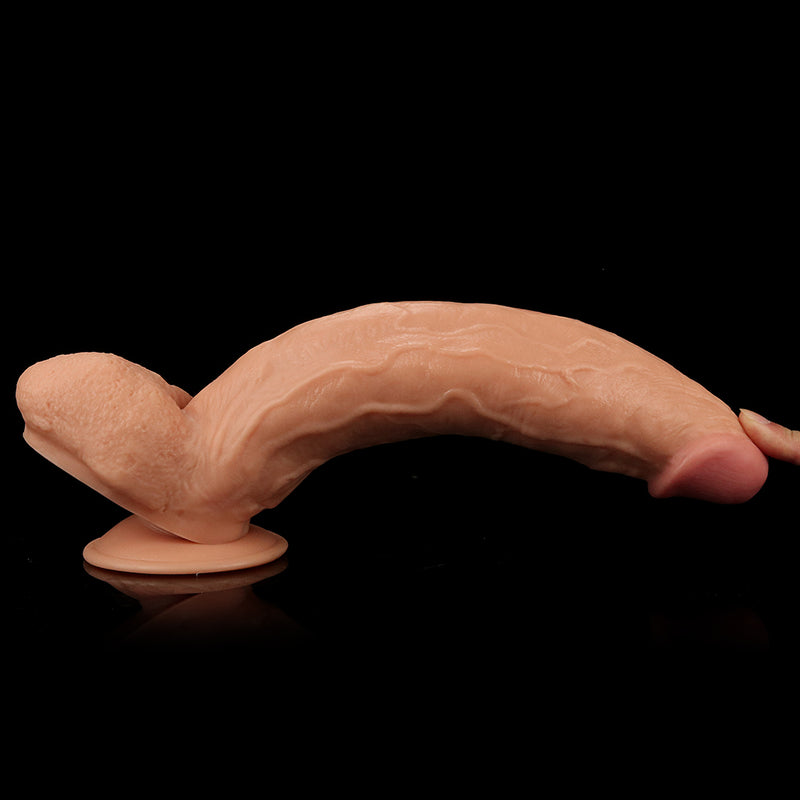 King Size 11'' Realistic Dildo - Flesh 29.5 cm Dong