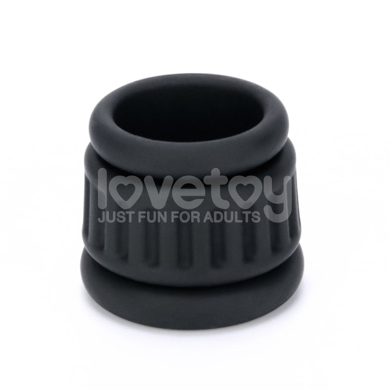 Pinnacle Pro Twin Grip Enhancer - Black Cock & Balls Ring