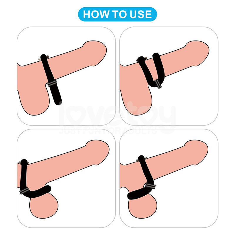 Pinnacle Pro Anyfit Plus Stretcher - Black Adjustable Cock Ring