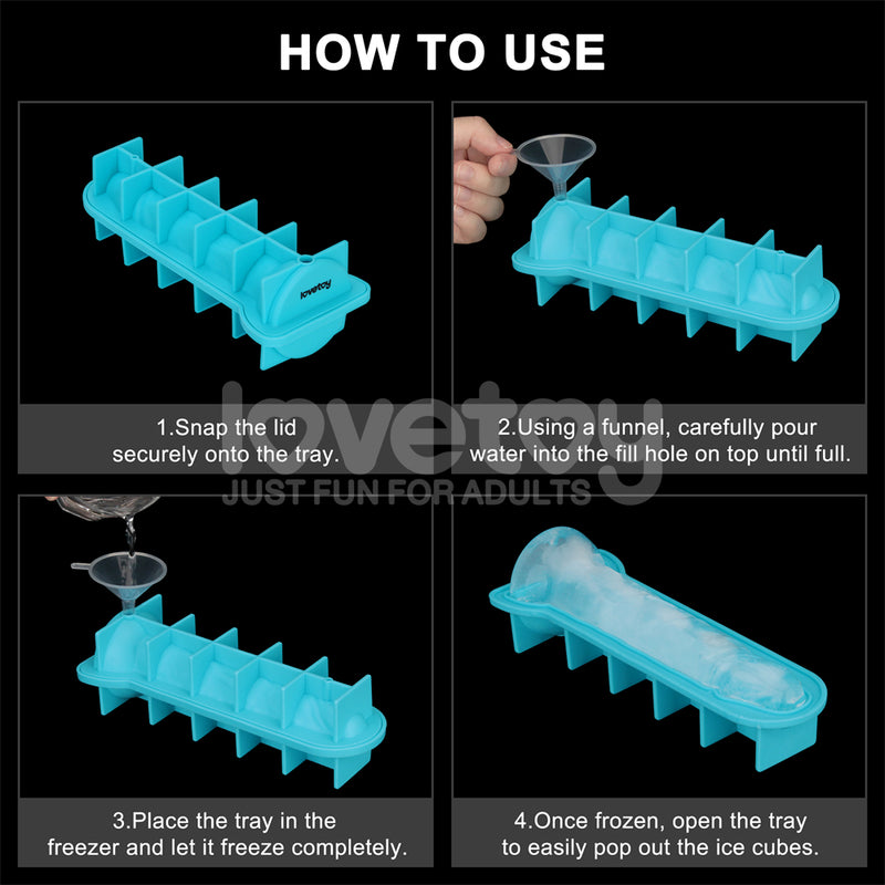 Jokes & Parties Realistic Penis Silicone Ice Tray - Novelty Ice Tray