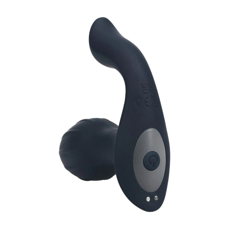 LEVELZ Vibrating & Rotating Anal Plug with Ball Stimulator - Black 10.7 cm USB Rechargeable Vibrating Butt Plug