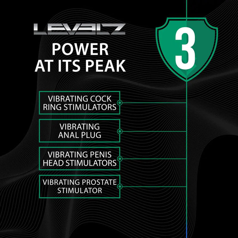 LEVELZ Vibrating & Rotating Anal Plug with Ball Stimulator - Black 10.7 cm USB Rechargeable Vibrating Butt Plug