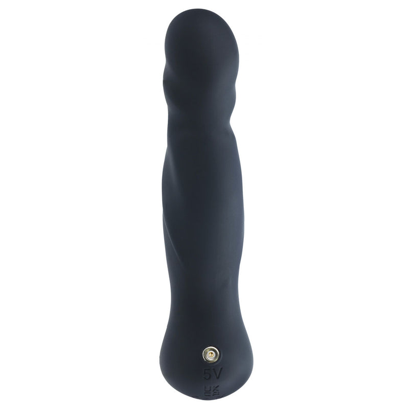 LEVELZ Vibrating & Thrusting Silicone Prostate Massager - Black 14.7 cm USB Rechargeable Thrusting Prostate Massager