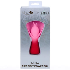 Maia MINA - Red - Red/Pink USB Rechargeable Fluttering Flower Stimulator