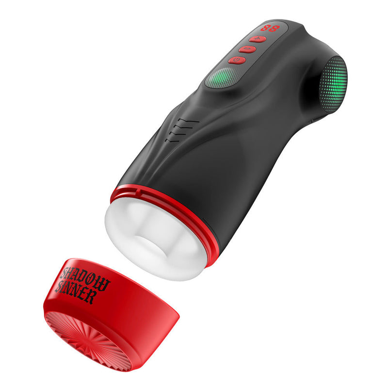 MASTURS Raven - USB Rechargeable Vibrating and Sucking Auto Stroker with Augmented Reality