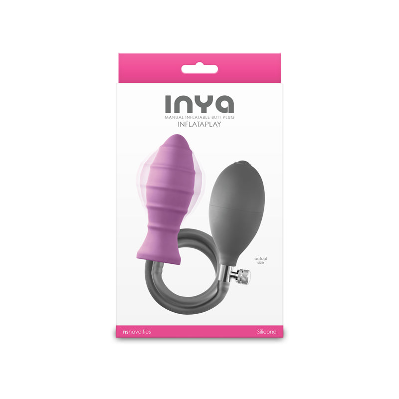 INYA InflataPlay - Pink - Pink 10.5 cm Inflatable Butt Plug
