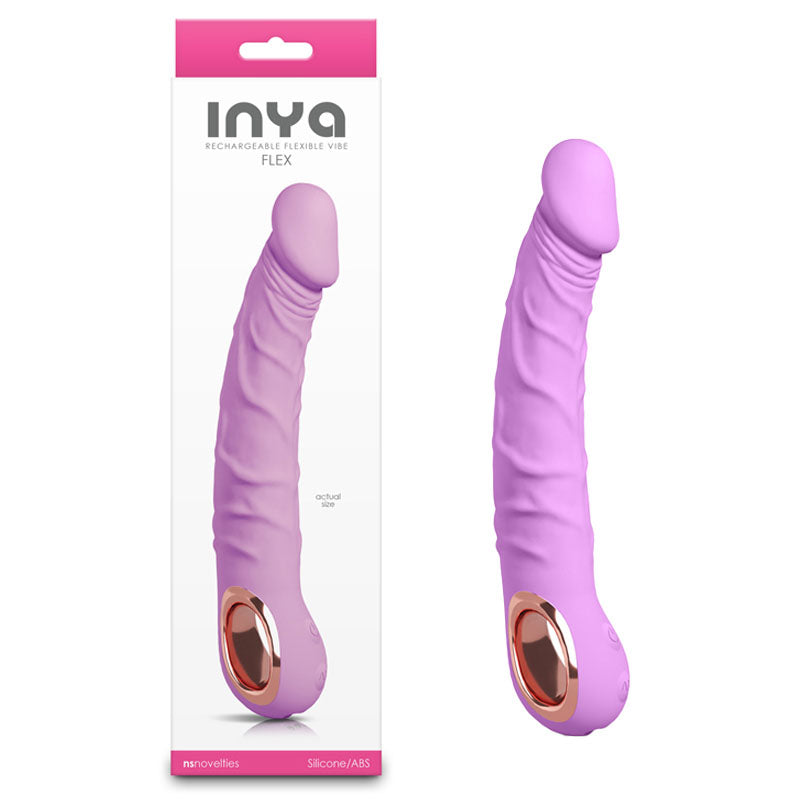 INYA Flex - Bubblegum - Bubblegum 22 cm USB Rechargeable Vibrator