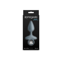 Renegade Orion - Grey - Grey 13 cm USB Rechargeable Vibrating Butt Plug