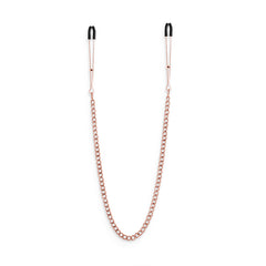 Bound Nipple Clamps - DC3 - Rose Gold - Rose Gold Nipple Clamps with Chain
