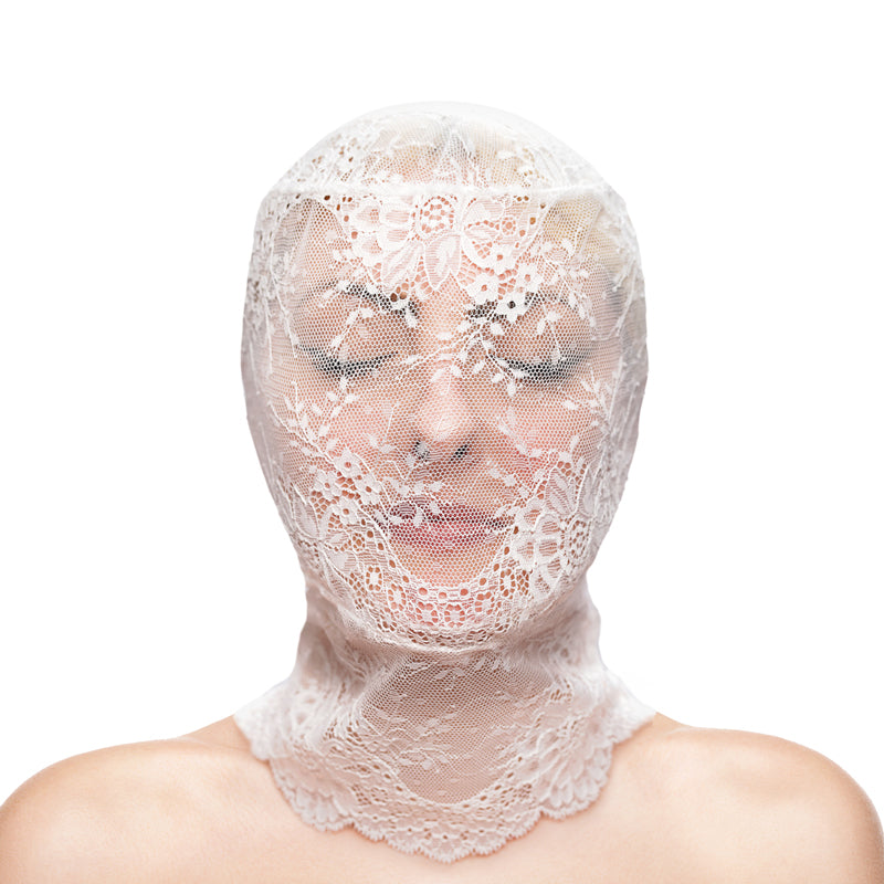 Fetish & Fashion - Lace Hood - White - White Hood