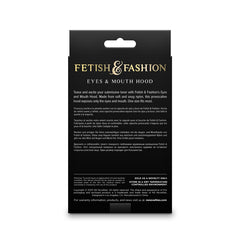 Fetish & Fashion - Eyes & Mouth Hood - Black - Black Hood