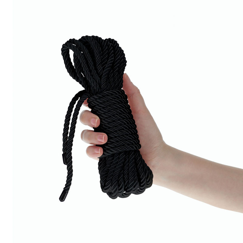 OUCH! Bondage Rope - 10 M - Black - Black Nylon Bondage Rope - 10 metre Length