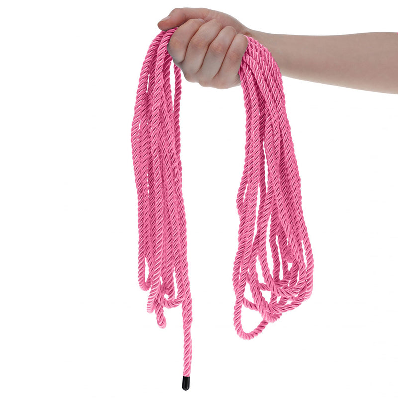 OUCH! Bondage Rope - 10 M - Pink - Pink Nylon Bondage Rope - 10 metre Length