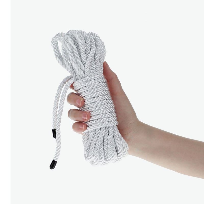 OUCH! Bondage Rope - 10 M - Silver - Silver Nylon Bondage Rope - 10 metre Length