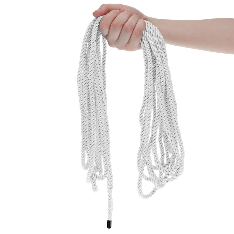 OUCH! Bondage Rope - 10 M - Silver - Silver Nylon Bondage Rope - 10 metre Length