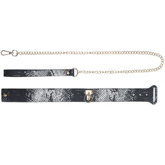 OUCH! Florence Collection - Collar with Leash - Black Restraint