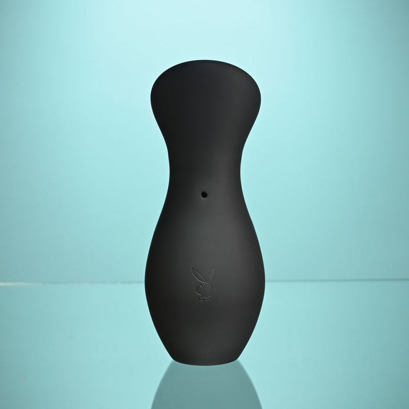 Playboy Pleasure THE JET SET - SUCKER - Black 10.3 cm Sucking Stimulator with Rechargeable Charging Case